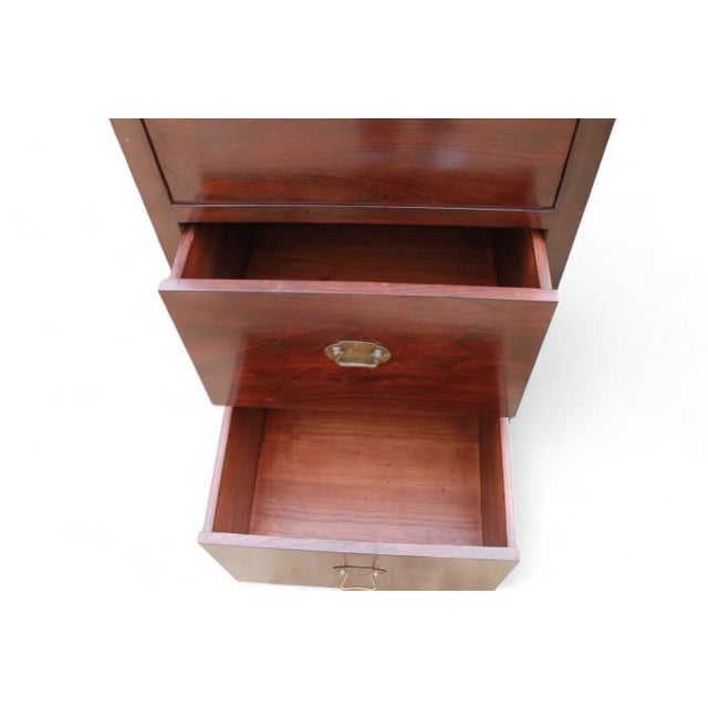 Vintage 3 Drawer Asia Cabinet For Sale - Image 9 of 10