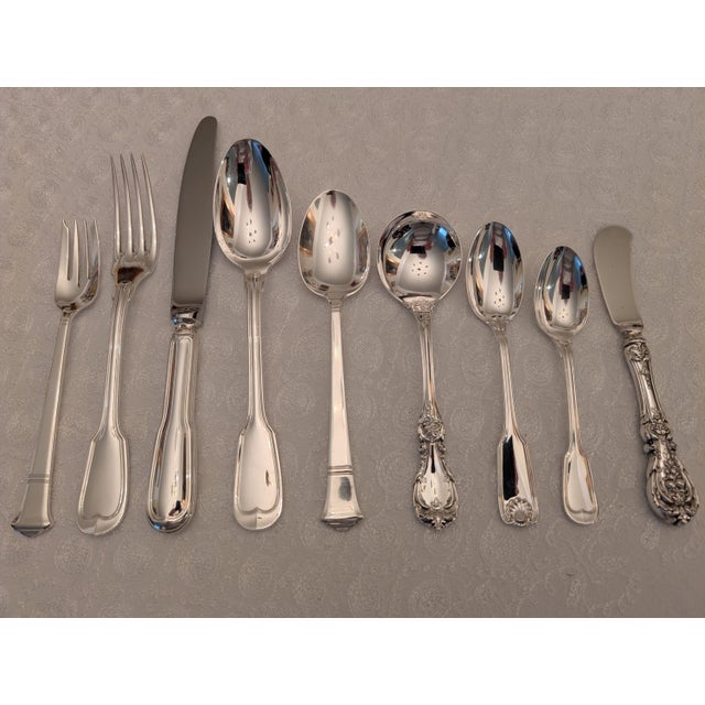 Late 20th Century Christofle "Chinon" Sterling Silver 4-Piece Place Settings, 6 Sets 24 Pieces For Sale - Image 18 of 18