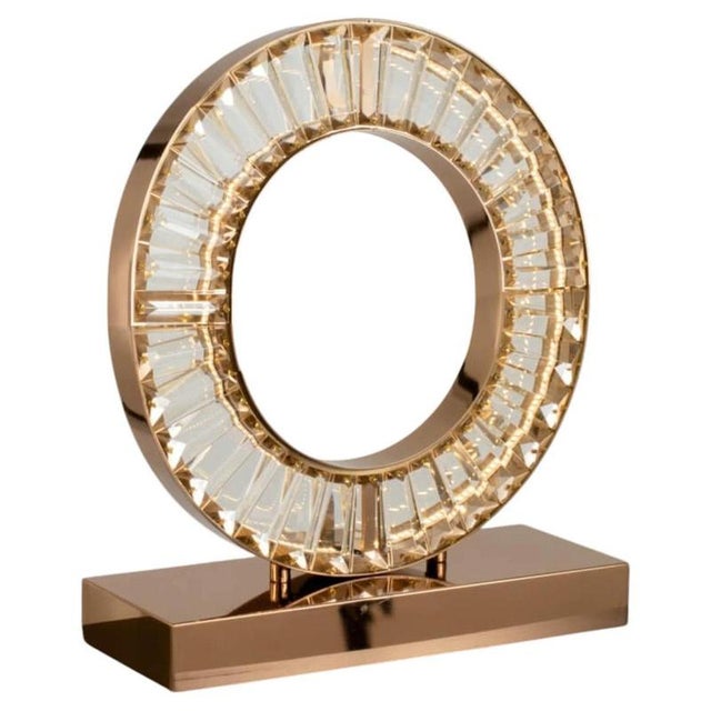Collection Orione Table Lamp in Metal and Crystal by Jago For Sale - Image 6 of 6