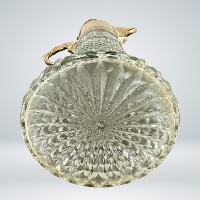 Vintage Silverplate and Pressed Glass Claret, Carafe, Pitcher For Sale In San Diego - Image 6 of 8