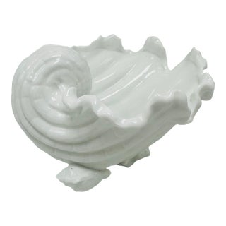 Ceramic Vintage Shell Planter For Sale