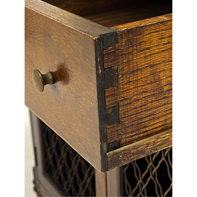 Antique English Mahogany Server Chiffonier Display Cabinet For Sale - Image 13 of 13