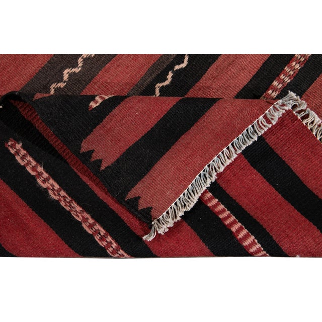 Traditional Mid-20th Century Vintage Kilim Runner Rug 4 '5'' X 10' 11''. For Sale - Image 3 of 13