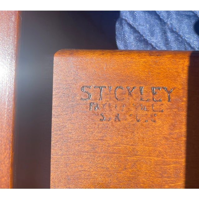 Late 20th Century L. & J. G. Stickley American Colonial Cherry Twin Beds For Sale - Image 17 of 18