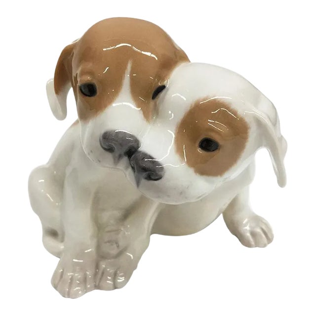Porcelain Pointer Puppies Figurine from Royal Copenhagen Denmark, 1889-1922 For Sale