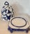 Majolica Beehive Cheese Dome & Stand Blue & White Rare by Mintons C1870 For Sale In West Palm - Image 6 of 14