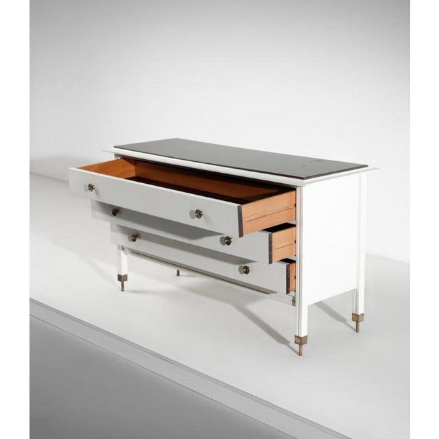 Mid-Century Modern White Model D154 Dresser by Carlo De Carli Rosso for Luigi Sormani, 1960s For Sale - Image 3 of 10