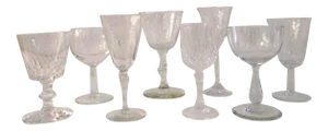 Mid-Century Cocktail Glass Collection, S/8