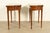 Baker Furniture Federal Inlaid Mahogany Flip-Top Consoles or Game Tables, Pair For Sale - Image 11 of 14