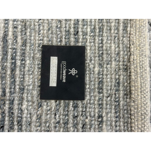 Restoration Hardware Rh Performance Rug – 9' × 12' Marled Ocean (Attributed) | Hand-Loomed Performance Construction | Textural Contemporary Design For Sale - Image 4 of 18