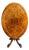 Antique English Center Breakfast Table Burl Walnut Tilt Top Inlaid Oval C1890 For Sale