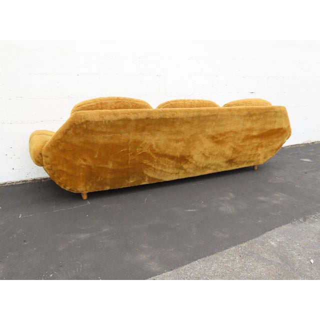 Late 20th Century Mid Century Modern Long Gondola Sofa Adrian Pearsall Style 6387 For Sale - Image 5 of 12