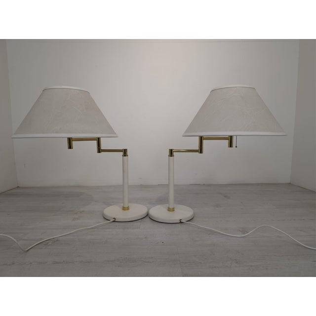 Hollywood Regency Brass Table Lamp For Sale - Image 15 of 18