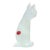 Vintage Seguso Murano 1950s Opalescent Alabastro White Italian Art Glass Mid Century Cat Kitten Sculpture For Sale