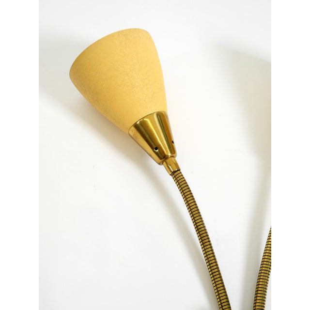 Mid-Century Modern Brass Wall Lamp with Gooseneck and Double Shade by Cosack Leuchten, 1950s For Sale - Image 10 of 18