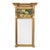 Late 19th Century American Federal Style Vertical Trumeau Wall Mirror W/ Eglomise Reverse Painting For Sale