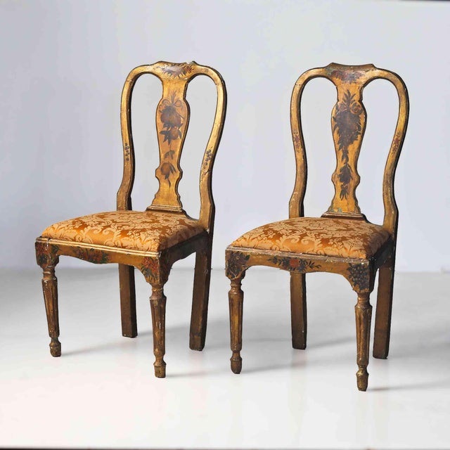 Antique European Fancy Chairs - A Pair For Sale - Image 9 of 9