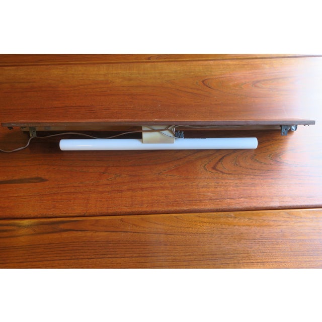 Wood Danish Wall Lights with Narrow Teak Shelves, 1960s, Set of 2 For Sale - Image 7 of 11