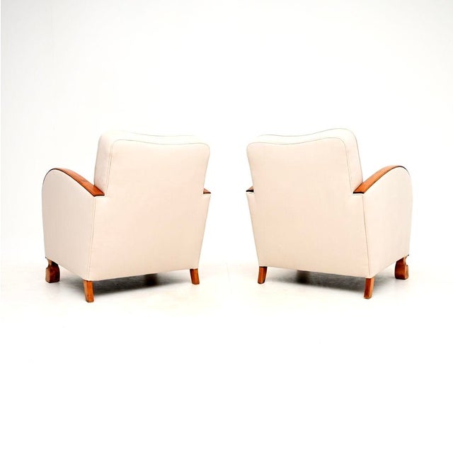 Swedish Art Deco Armchairs in Satin Birch, 1930, Set of 2 For Sale - Image 4 of 11