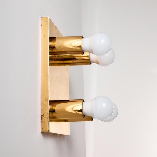 Gold Brass Wall Lamp For Sale - Image 4 of 18