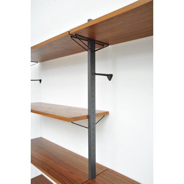 Swedish Walnut Shelving System by Pira, 1960s For Sale - Image 10 of 13