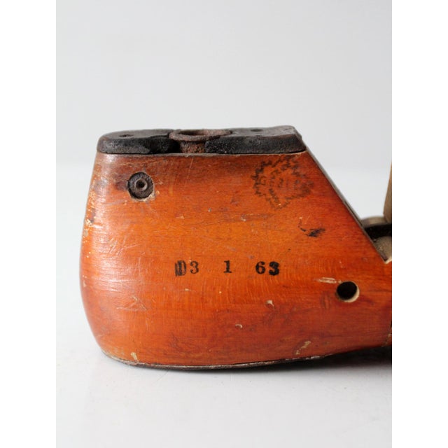 American Early 20th Century Wooden Cobbler’s Shoe Form For Sale - Image 3 of 13