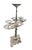 Vintage French Style Multi-Tier Cast Iron Plant Stand or Epergne For Sale In West Palm - Image 6 of 12