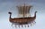 Hand-Carved Viking Longship Model - Nautical Statement Decor for Coastal & Modern Interiors For Sale - Image 12 of 15