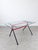 Vintage Industrial Table in Tubular with Glass, 1980s For Sale - Image 10 of 10