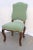 Early 18th Century 18th C. Louis XV French Provincial Green Upholstered Side Chair For Sale - Image 5 of 5