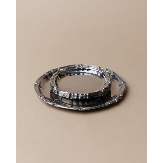 Vintage Stainless Steel Coasters, Italy, 1980s, Set of 7 For Sale - Image 4 of 11