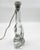 Vintage French Crystal Glass Table Lamp from Cristallerie de Lorraine, 1960s For Sale - Image 4 of 7