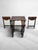 Antique Jacobean Revival Bobbin Nesting Table Suite With Four Folding Side Tables For Sale - Image 4 of 11