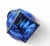 Swiss Blue Glass and Chrome Pendant from Temde, 1980s For Sale - Image 5 of 7