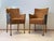 Set of Italian armchairs Giorgina by Giorgetti, 1980s. New fabric with lacquered solid been wood. The foot caps are in...