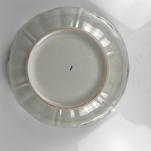 1980s Large Round Salad Bowl Réverbère Model with Pink Pattern from KG Lunéville, 1980s For Sale - Image 5 of 6
