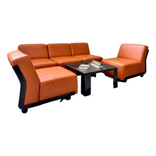 Vintage Modular Amanta Chairs by Mario Bellini for B&B Italia, 1960s, Set of 5 For Sale