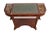 Early 20th Century Mahogany Console Writing Desk With Copper Planter Liners For Sale In West Palm - Image 6 of 6