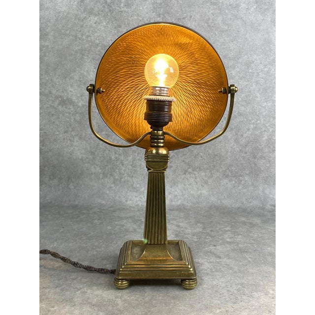 Brass Table Lamp in the style of Vienna Secession, 1890s For Sale - Image 9 of 10