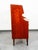 Mid-Century Modern Mid Century Danish Modern Secretary Desk Teak Drawers Office Vintage Glass Door For Sale - Image 3 of 12