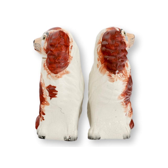 19th Century Staffordshire No. 5 Dogs / Spaniels For Sale - Image 4 of 5