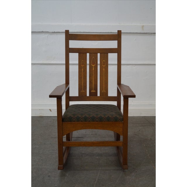 Stickley Mission Oak Harvey Ellis Rocker & Inlay Chairish