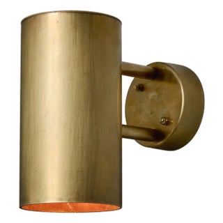 Hans-Agne Jakobsson C 627/110 'Rulle' Raw Brass Outdoor Sconce For Sale