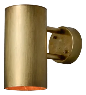 Hans-Agne Jakobsson C 627/110 'Rulle' Raw Brass Outdoor Sconce
