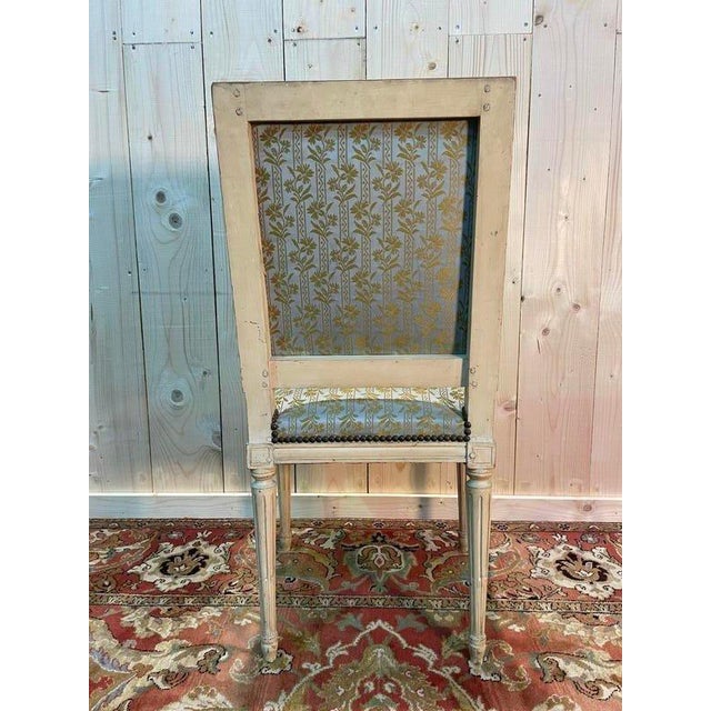 Wood Louis XVI Chairs in Beige, Set of 6 For Sale - Image 7 of 10