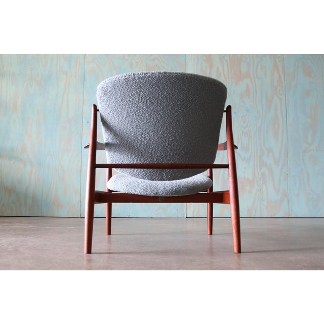 Finn Juhl 1950s Early Teak France Lounge Chair No. 136 Designed by Finn Juhl for France and Daverkosen For Sale - Image 4 of 12
