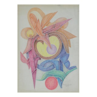 Fritz Klee, Abstract Composition, Germany, 1955, Drawing For Sale
