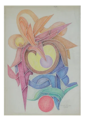 Fritz Klee, Abstract Composition, Germany, 1955, Drawing