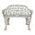 Vintage Victorian Wrought Iron Grapevine Outdoor Garden Bench For Sale