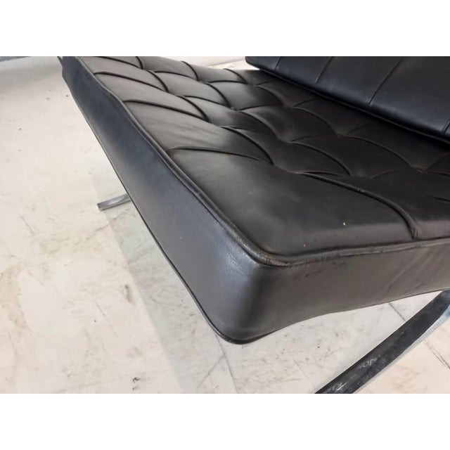 Leather Barcelona Chair by Ludwig Mies van der Rohe for Knoll Inc. For Sale - Image 10 of 16